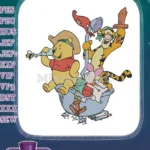 Winnie the Pooh and Friends Bathtub Pirate Adventure embroidery designs - Instant Download