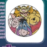 Winnie the Pooh Tigger Piglet Eeyore friends embroidery designs - Instant Download