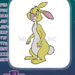 Winnie Pooh Rabbit Character Smiling Cartoon Embroidery Designs - Instant Download