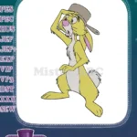 Winnie Pooh Rabbit Looking Far Surprised Cartoon Embroidery Designs - Instant Download