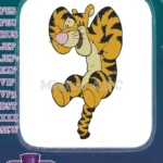 Playful Bouncing Tigger Winnie the Pooh embroidery designs for kids - Instant Download