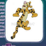 Bouncy Tigger Winnie Pooh Character Embroidery Designs - Instant Download