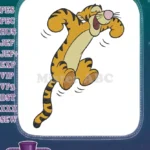 Happy Tigger Bouncing Character Winnie the Pooh Embroidery Designs - Instant Download