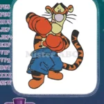 Winnie the Pooh Tigger Boxing Gloves Shorts Embroidery Designs - Instant Download