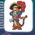 Tigger Pirate Adventure Disney Embroidery Designs for Kids - Instant Download