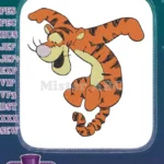 Winnie the Pooh's Tigger bouncing joyful cartoon embroidery designs - Instant Download