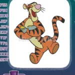 Joyful Bouncing Tigger Winnie Pooh Character Embroidery Designs - Instant Download