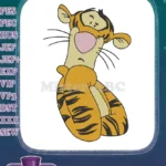 Winnie the Pooh Tigger bouncing happy cartoon embroidery designs - Instant Download