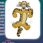 Classic Bouncing Tigger Winnie the Pooh Character Embroidery Designs - Instant Download