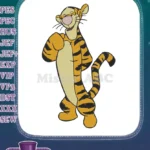 Happy Bouncing Tigger Winnie the Pooh Character Embroidery Designs - Instant Download