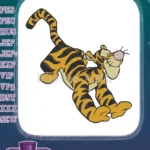 Playful Tigger Bouncing Winnie the Pooh Embroidery Designs - Instant Download