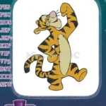 Happy Bouncing Tigger Winnie the Pooh Cartoon Embroidery Designs - Instant Download