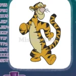 Classic Bouncy Tigger Winnie the Pooh Cartoon Character Embroidery Designs - Instant Download