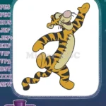 Bouncing Tigger Character Playful Embroidery Designs for Kids - Instant Download
