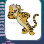 Happy Tigger Bouncing Winnie Pooh Character Embroidery Designs - Instant Download