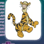 Happy Bouncing Tigger Winnie the Pooh Character Embroidery Designs - Instant Download