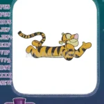 Playful Tigger Disney Winnie the Pooh jumping embroidery designs - Instant Download