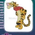 Cheerful Tigger Winnie the Pooh character embroidery designs - Instant Download