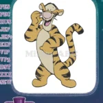 Happy Tigger Winnie the Pooh Cartoon Character Embroidery Designs - Instant Download