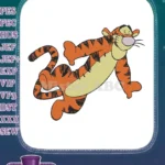 Bouncing Tigger Winnie the Pooh cartoon character embroidery designs - Instant Download