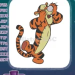 Classic Winnie the Pooh Tigger surprised playful embroidery designs - Instant Download