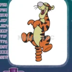 Tigger bouncing happy Winnie Pooh character embroidery designs - Instant Download