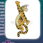 Tigger Bouncing Happy Cartoon Character Embroidery Designs - Instant Download
