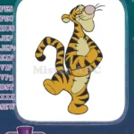 Winnie Pooh Tigger bouncy character playful pose embroidery designs - Instant Download