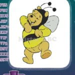 Dancing Winnie the Pooh Bee Costume Embroidery Designs - Instant Download