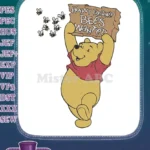 Winnie Pooh Hunny Factory Bees Wanted embroidery designs - Instant Download