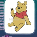 Winnie the Pooh and Bee Cartoon Embroidery Designs - Instant Download