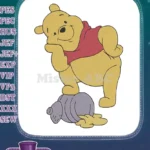 Happy Winnie the Pooh Spilled Honey Pot Embroidery Designs - Instant Download