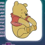 Happy Winnie the Pooh Bear Smiling Cartoon Embroidery Designs - Instant Download