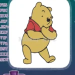 Winnie Pooh Bear Cartoon Character Embroidery Designs - Instant Download