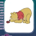 Winnie the Pooh and Ladybug cute cartoon embroidery designs - Instant Download