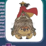 Raya warrior princess Tuk Tuk fantasy adventure embroidery designs - Instant Download