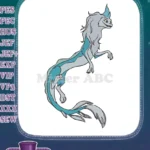 Smiling Sisu Water Dragon Mythical Creature Embroidery Designs - Instant Download