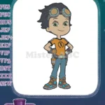 Rusty Rivets cartoon boy character embroidery designs - Instant Download