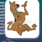 Scooby-Doo happy cartoon dog pointing embroidery designs - Instant Download