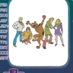 Fred Velma Scooby Shaggy Daphne cartoon character embroidery designs - Instant Download