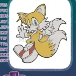 Happy Tails the Fox Sonic video game character embroidery designs - Instant Download
