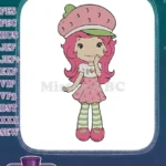 Strawberry Shortcake character embroidery designs for children - Instant Download