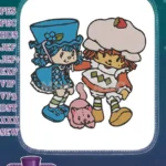 Classic Strawberry Shortcake Blueberry Muffin and Custard cat embroidery designs - Instant Download