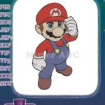 Classic Super Mario Nintendo Video Game Character Embroidery Designs - Instant Download