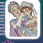 Elegant Women in Period Costumes Historical Embroidery Designs - Instant Download