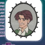 Charming Anastasia Dimitri cartoon character framed embroidery designs - Instant Download