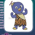 Pablo Backyardigans Blue Penguin Propeller Hat Tiger Loincloth Embroidery Designs - Instant Download