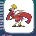 Yzma cartoon villainess dramatic red purple outfit embroidery designs - Instant Download