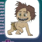 Smiling Baby Spot The Good Dinosaur Cartoon Embroidery Designs - Instant Download