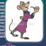 Basil the Great Mouse Detective cartoon embroidery designs - Instant Download